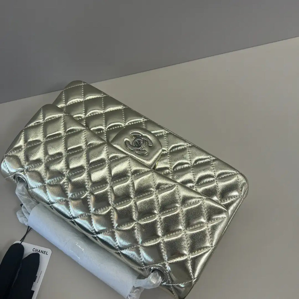 Chanel A01112 Flap Classic 11.12 Handbag Lambskin Gold