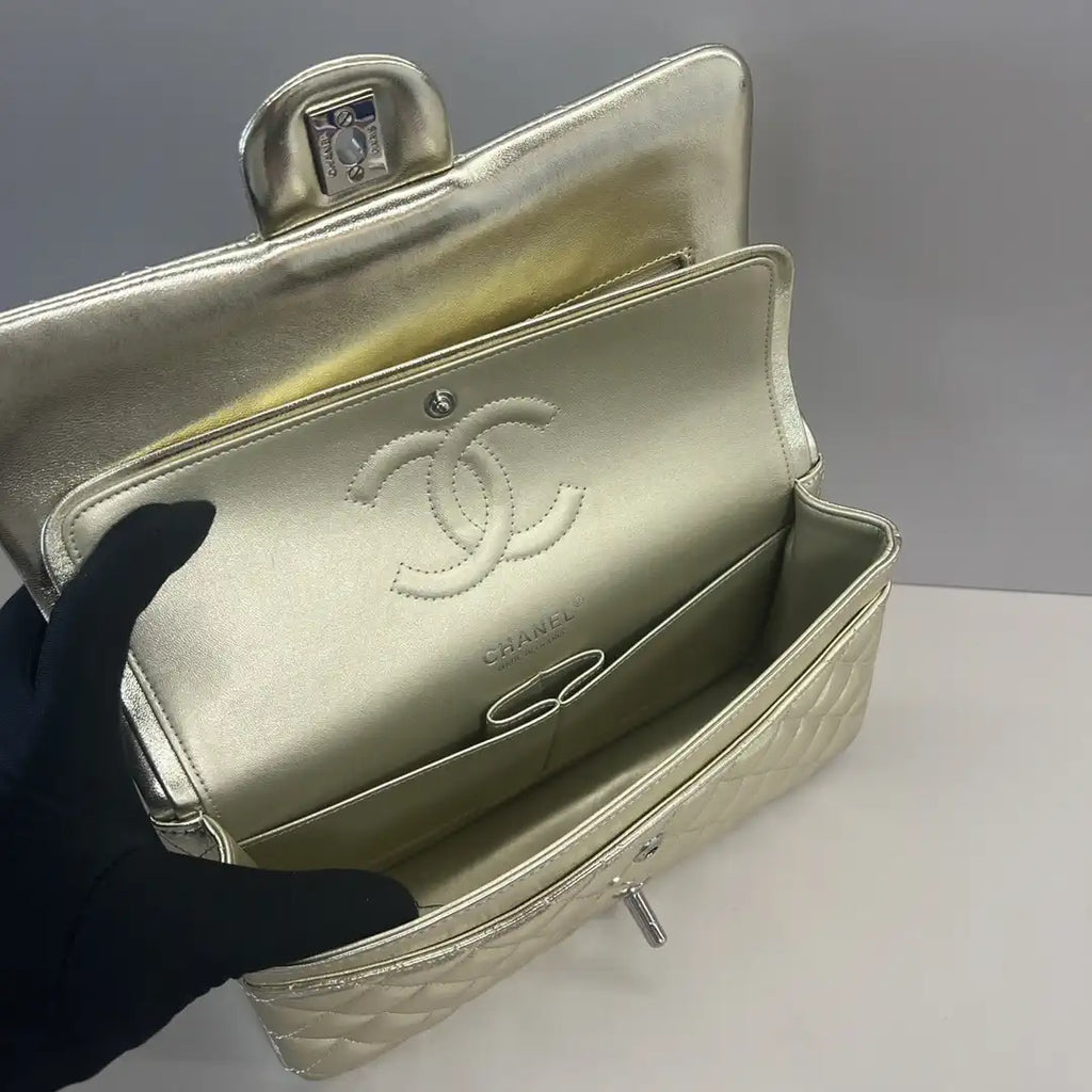 Chanel A01112 Flap Classic 11.12 Handbag Lambskin Gold