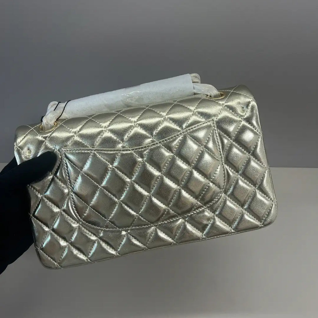 Chanel A01112 Flap Classic 11.12 Handbag Lambskin Gold