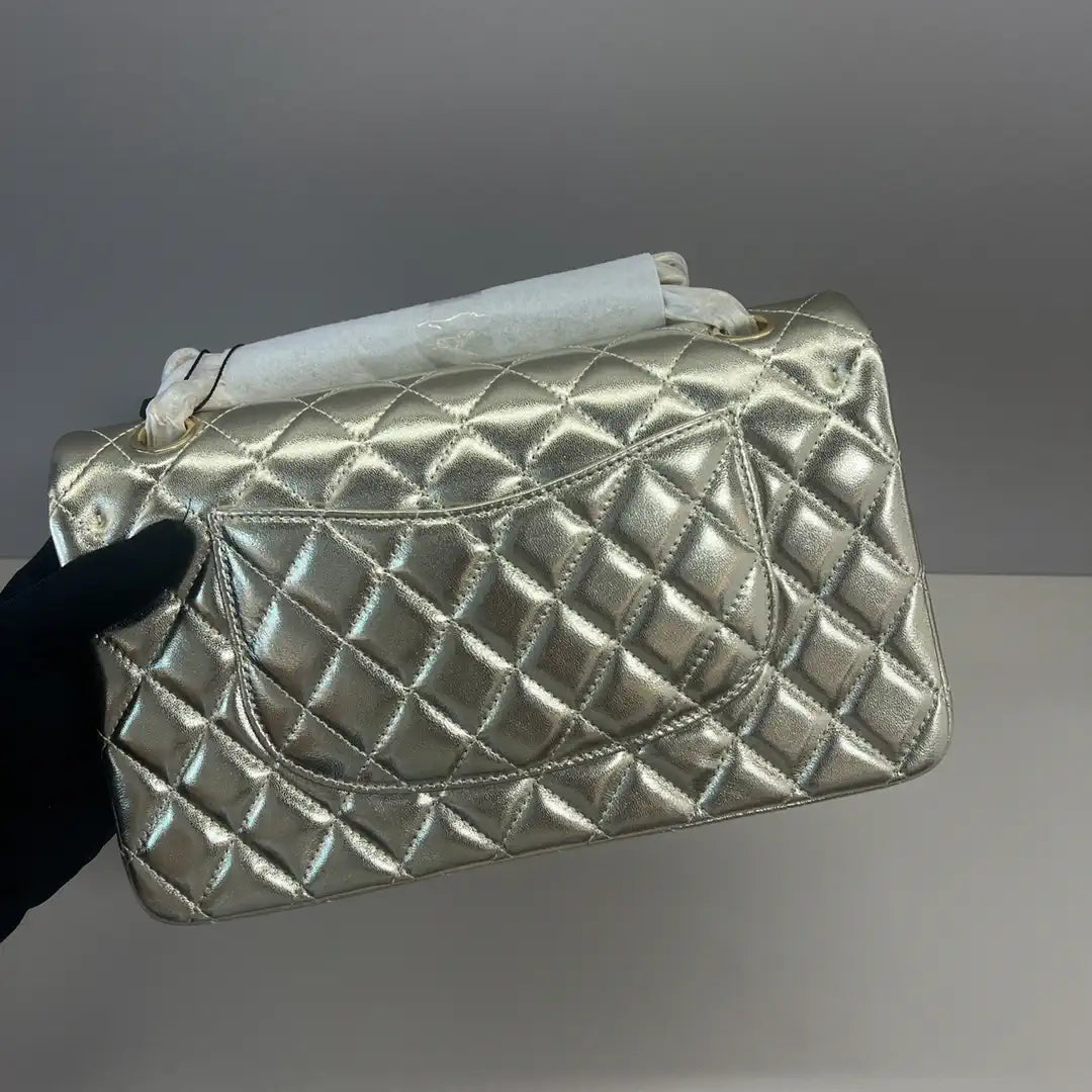 Chanel A01112 Flap Classic 11.12 Handbag Lambskin Gold