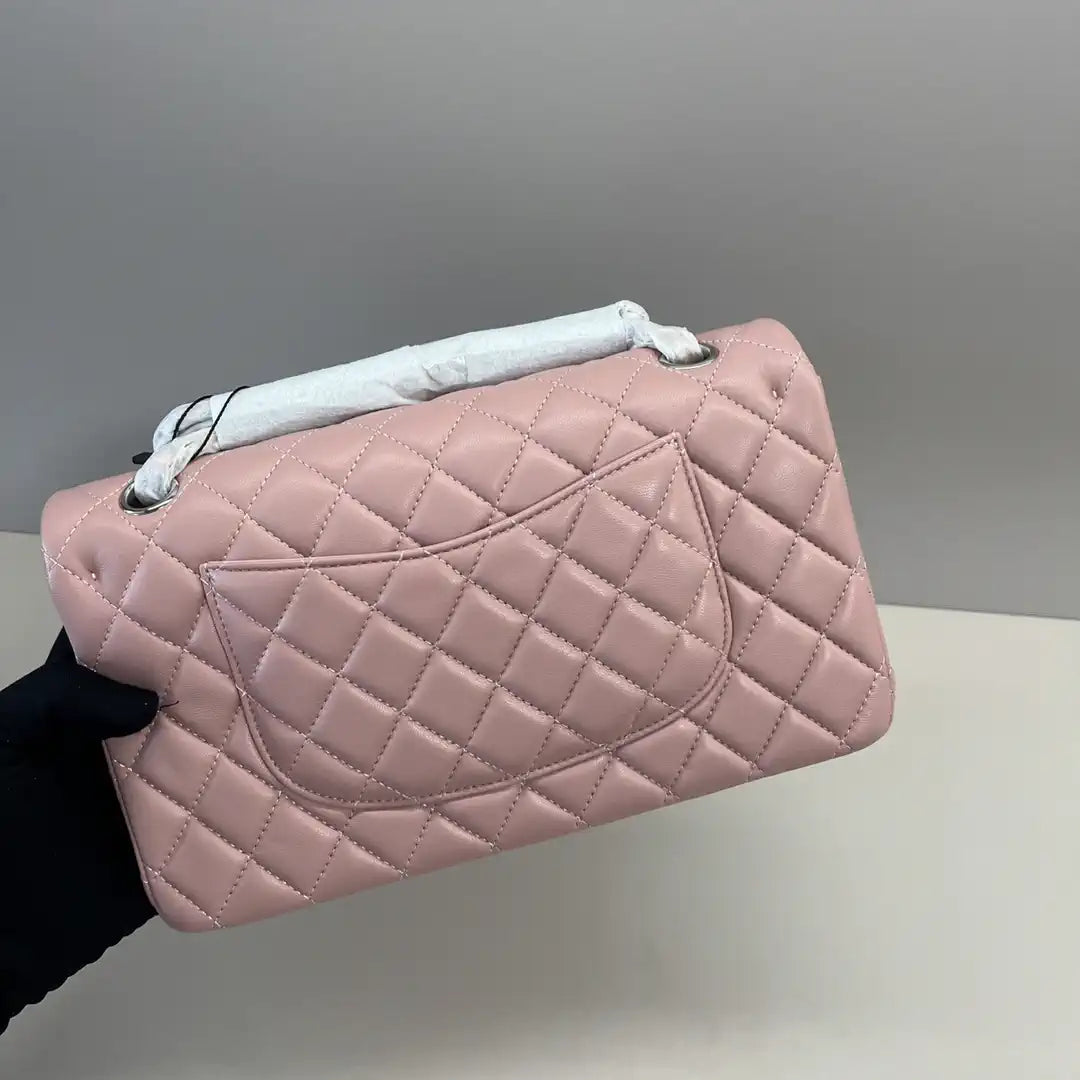 Chanel A01112 Flap Classic 11.12 Handbag Lambskin Pink