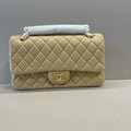 Chanel A01112 Flap Classic 11.12 Handbag Lambskin Apricot