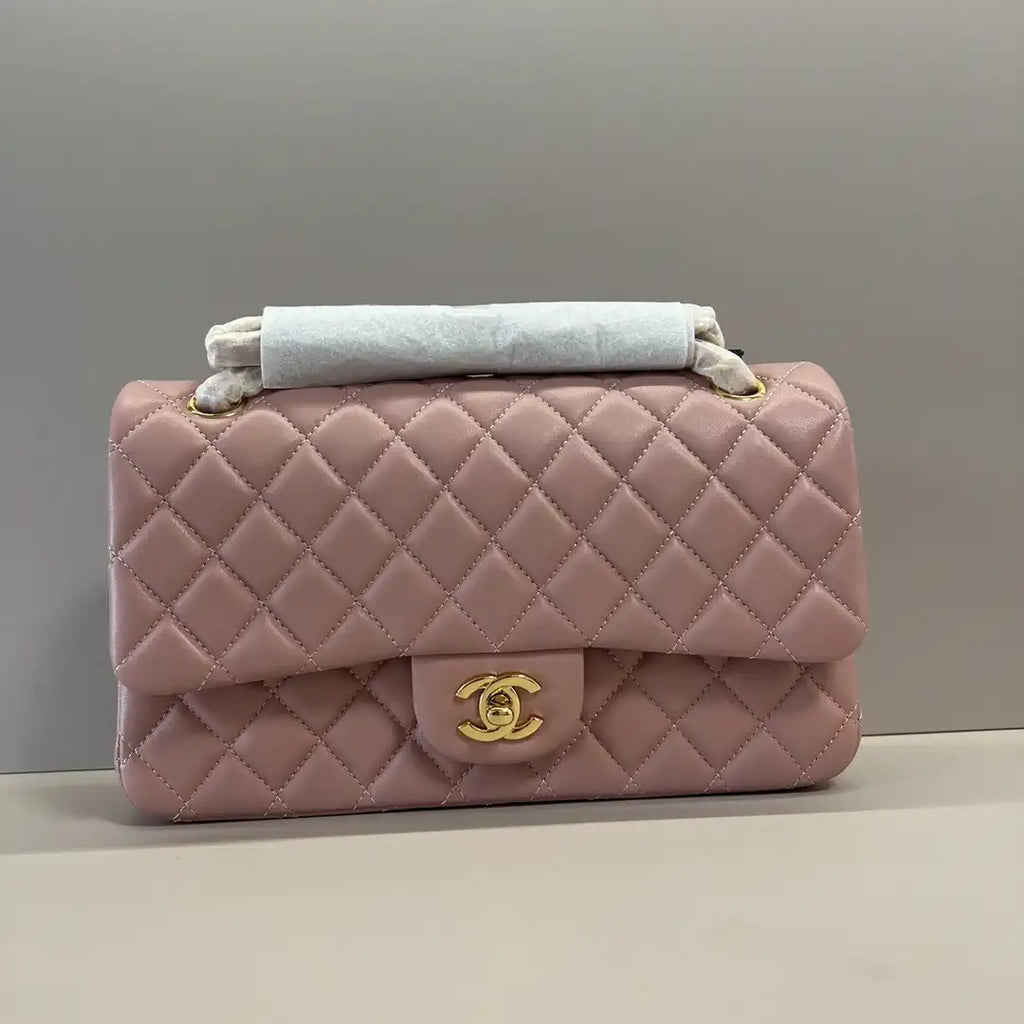 Chanel A01112 Flap Classic 11.12 Handbag Lambskin Pink