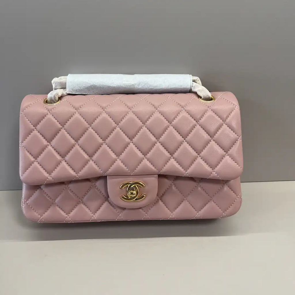 Chanel A01112 Flap Classic 11.12 Handbag Lambskin Pink