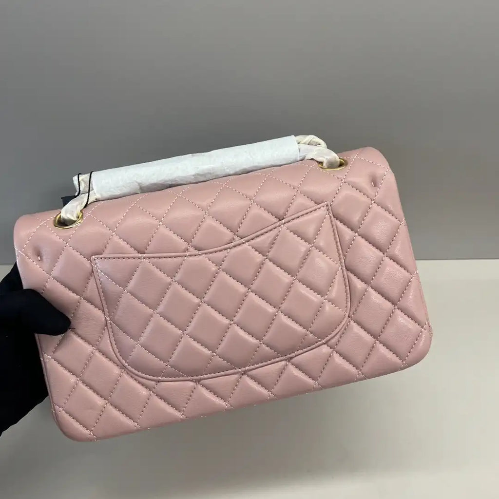 Chanel A01112 Flap Classic 11.12 Handbag Lambskin Pink