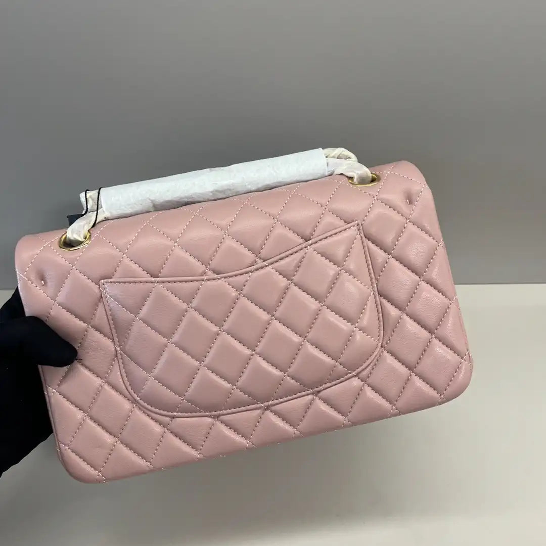 Chanel A01112 Flap Classic 11.12 Handbag Lambskin Pink
