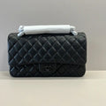 Chanel A01112 Flap Classic 11.12 Handbag Lambskin Black with Black Hardware
