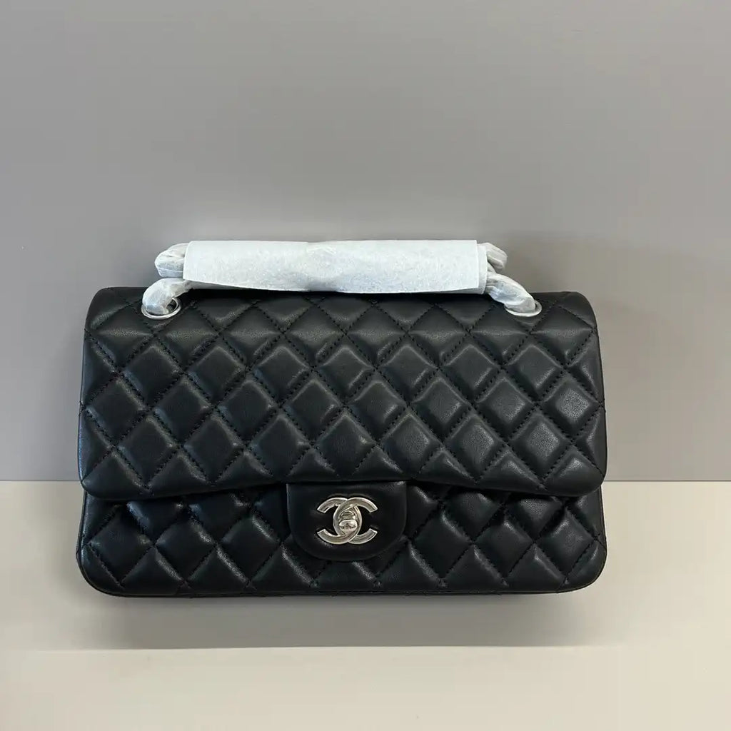 Chanel A01112 Flap Classic 11.12 Handbag Lambskin Black