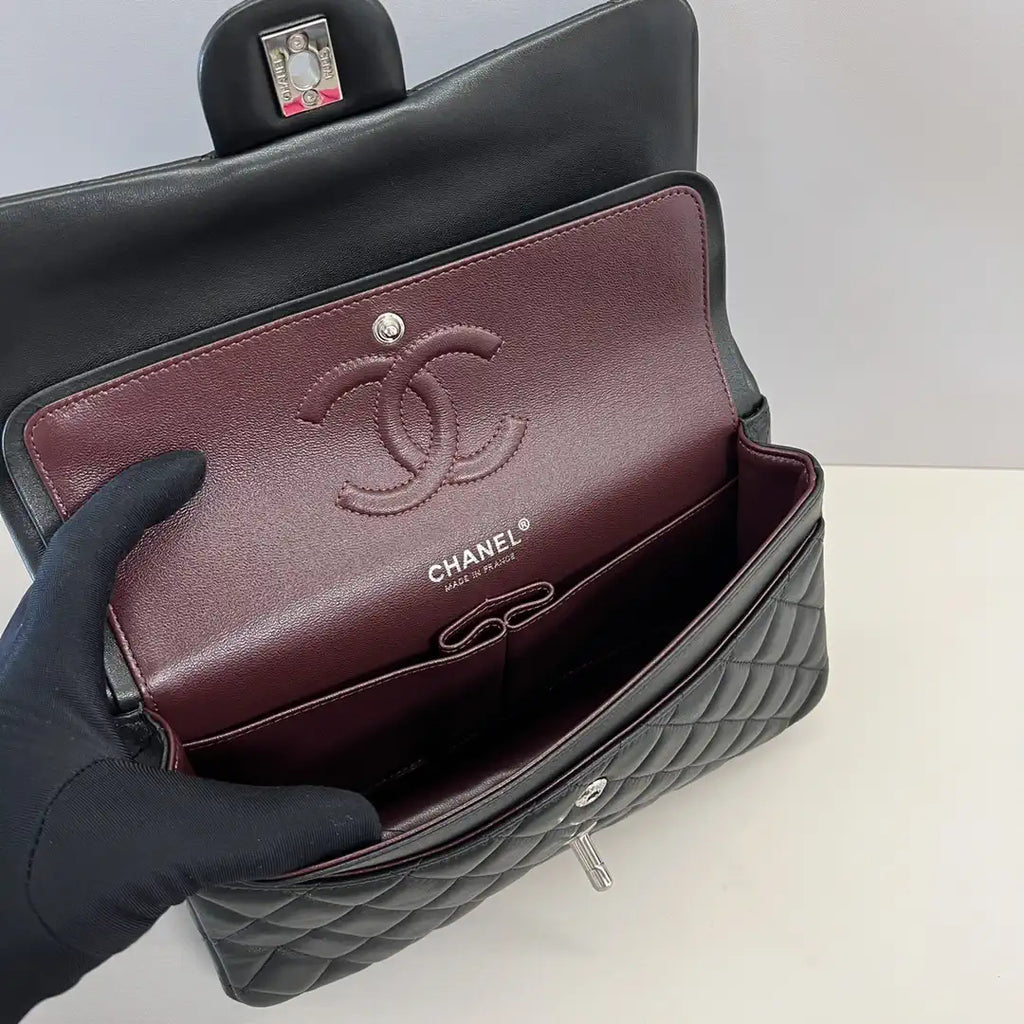 Chanel A01112 Flap Classic 11.12 Handbag Lambskin Black