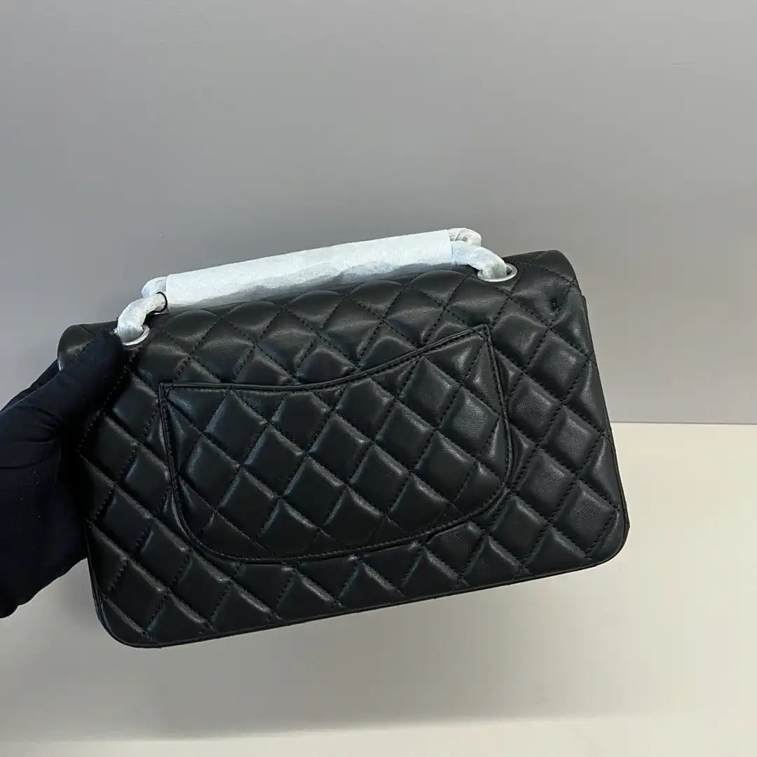 Chanel A01112 Flap Classic 11.12 Handbag Lambskin Black