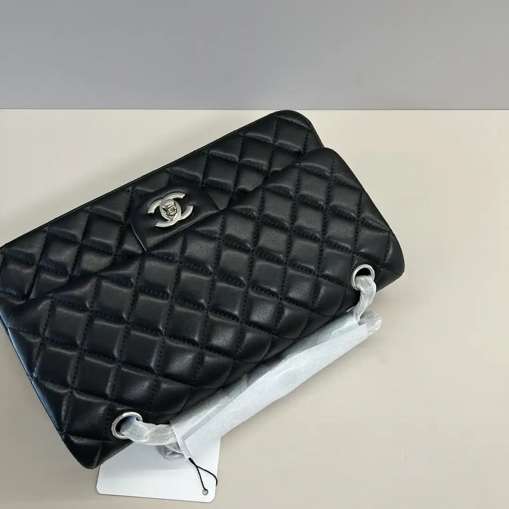 Chanel A01112 Flap Classic 11.12 Handbag Lambskin Black