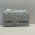 Chanel A01112 Flap Classic 11.12 Handbag Lambskin Light Gray