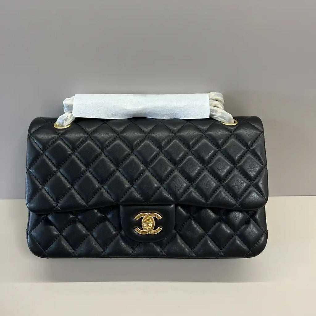 Chanel A01112 Flap Classic 11.12 Handbag Lambskin Black