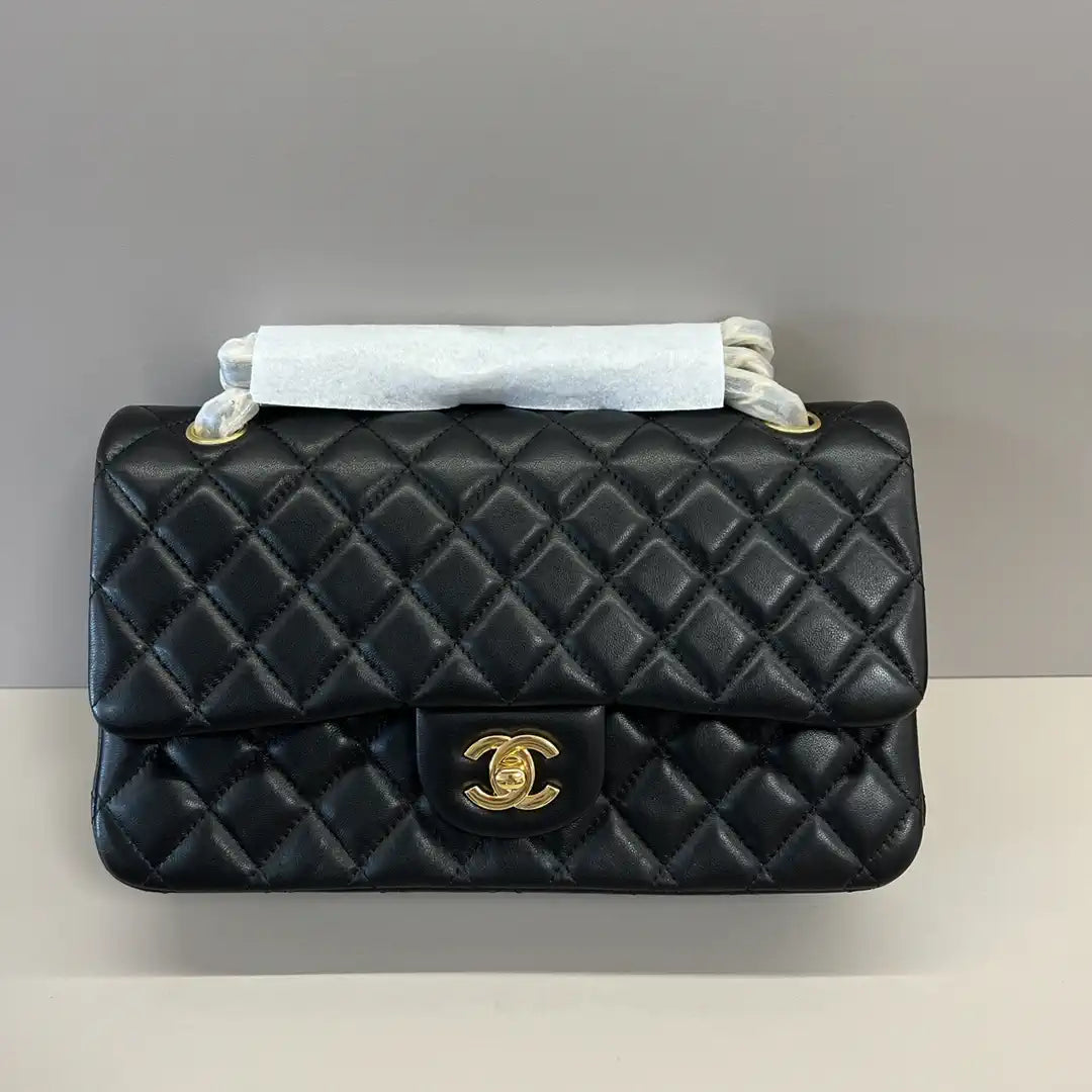 Chanel A01112 Flap Classic 11.12 Handbag Lambskin Black