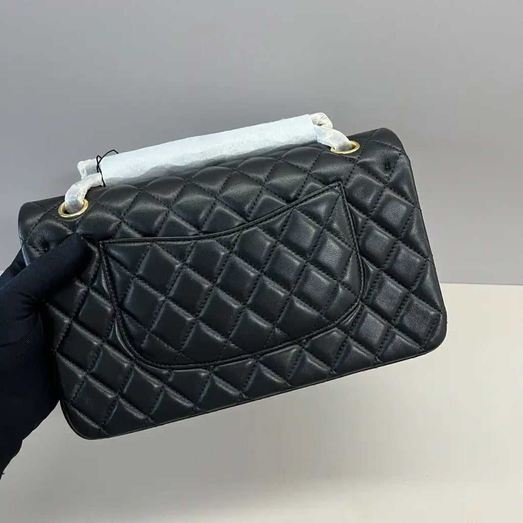 Chanel A01112 Flap Classic 11.12 Handbag Lambskin Black