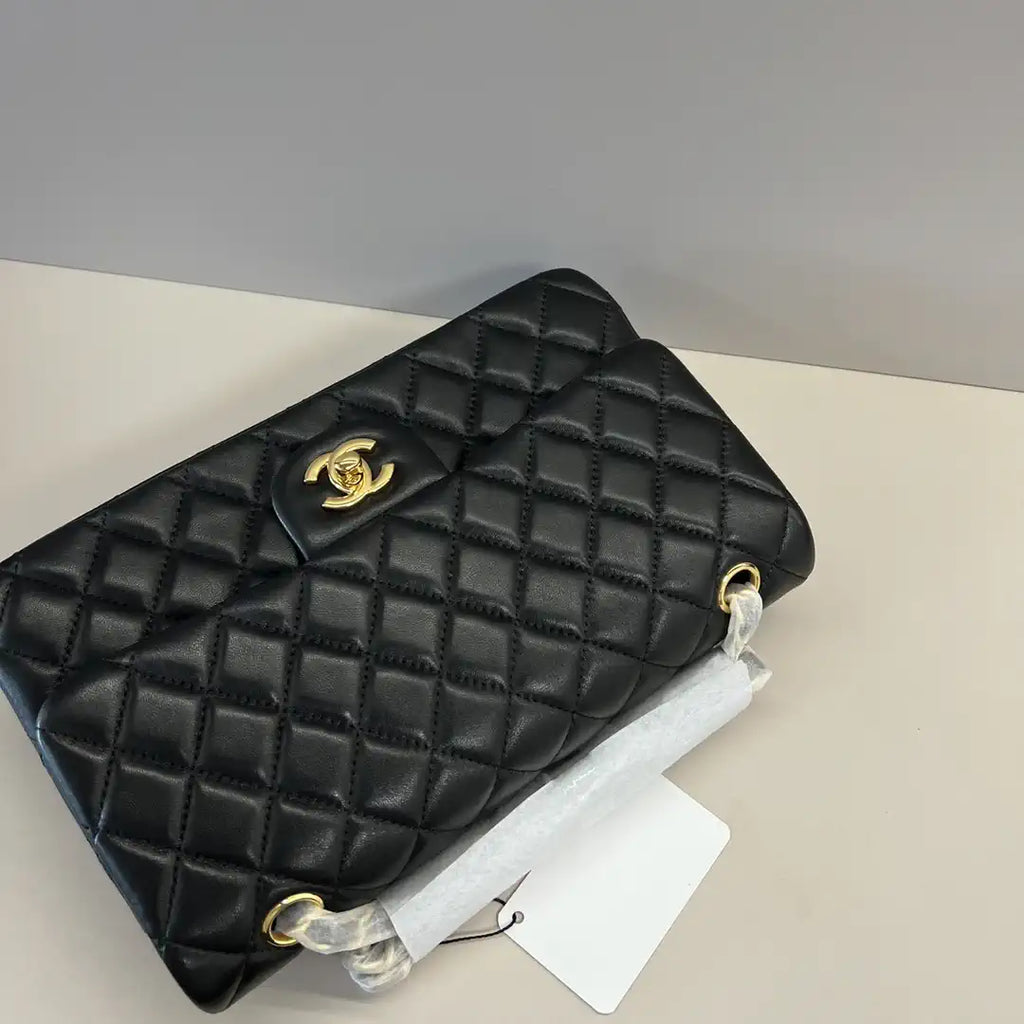 Chanel A01112 Flap Classic 11.12 Handbag Lambskin Black