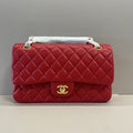 Chanel A01112 Flap Classic 11.12 Handbag Lambskin Red