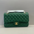Chanel A01112 Flap Classic 11.12 Handbag Lambskin Green