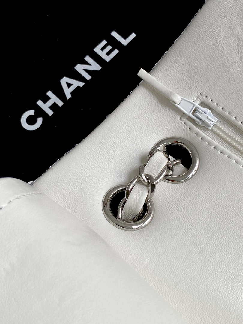 Chanel A01112 Flap Classic 11.12 Handbag Silver and sequined beads