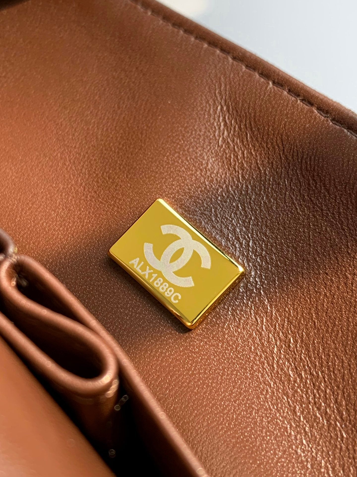 Chanel A01112 Flap Classic 11.12 Handbag Suede leather & Gold-Tone Metal Dark Brown - Default Title - View 8