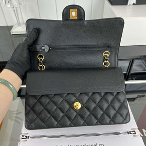 Chanel A01112 Flap Classic Handbag Grained Calfskin & Gold-Tone Metal Black - Default Title - View 6