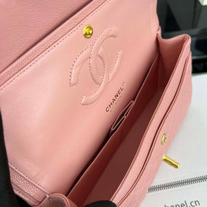 Chanel A01112 Flap Classic Handbag Grained Calfskin & Gold-Tone Metal Pink - Default Title - View 8