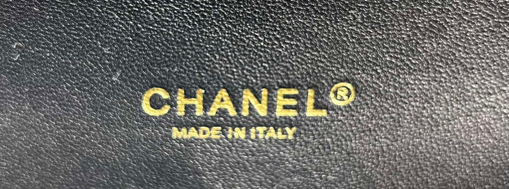 Chanel A01112 Flap Classic Handbag Woolen & Gold-Tone Metal Black