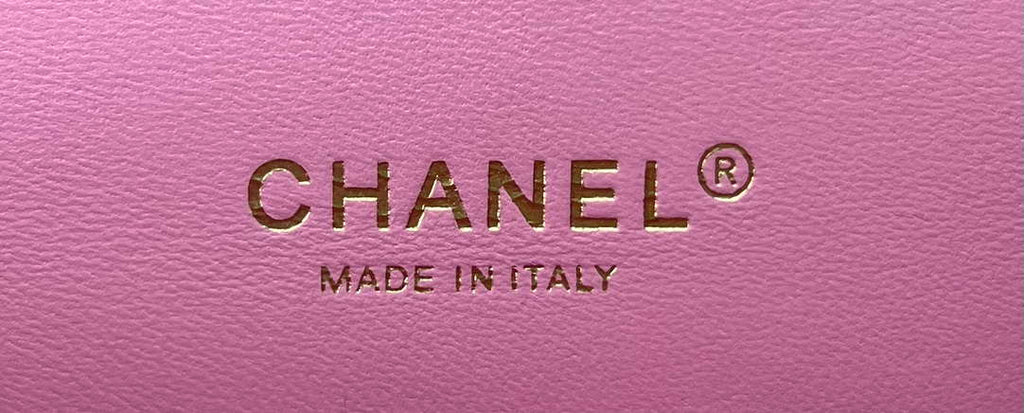 Chanel A01112 Flap Classic Handbag Woolen & Gold-Tone Metal Pink