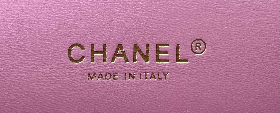 Chanel A01112 Flap Classic Handbag Woolen & Gold-Tone Metal Pink - Default Title - View 8