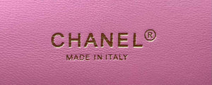 Chanel A01112 Flap Classic Handbag Woolen & Gold-Tone Metal Pink - Default Title - View 8