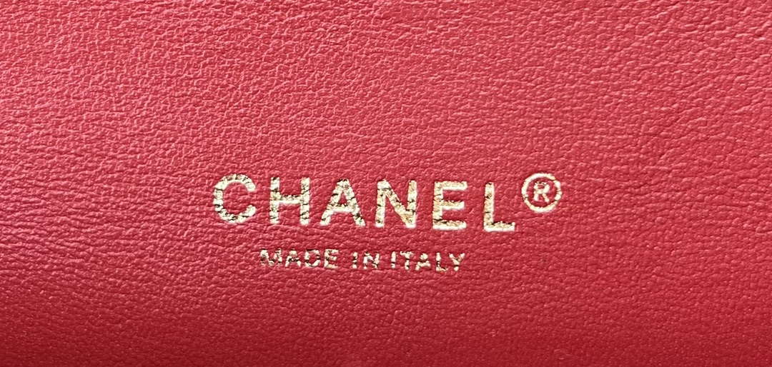 Chanel A01112 Flap Classic Handbag Woolen & Gold-Tone Metal Red - Default Title - View 8