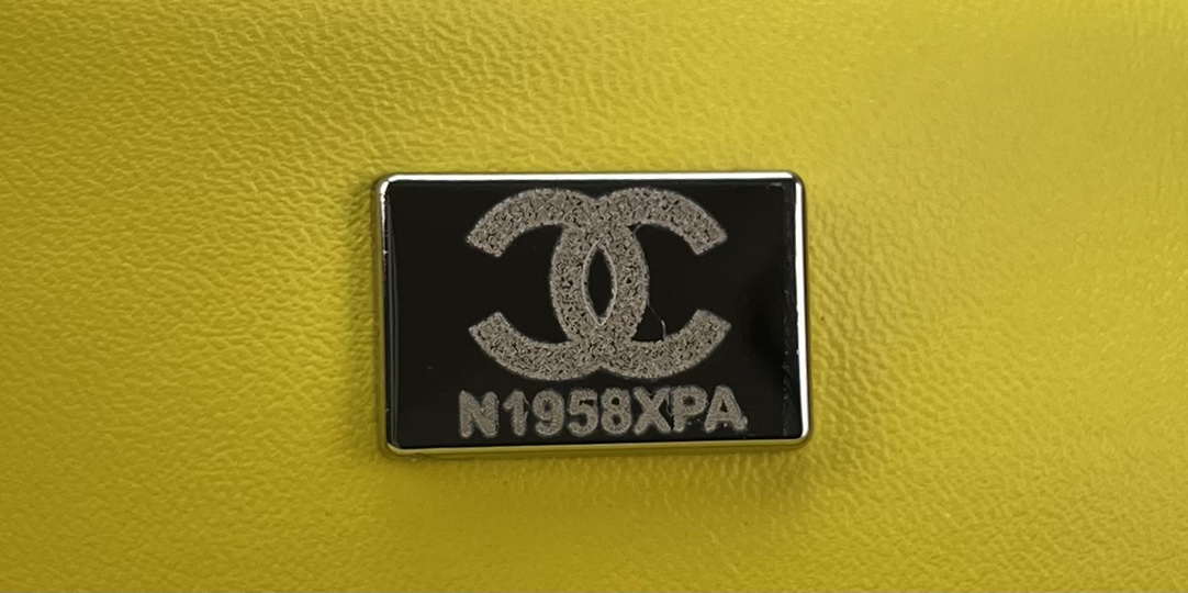 Chanel A01112 Flap Classic Handbag Woolen & Silver-Tone Metal Yellow - Default Title - View 9