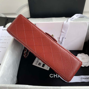 Chanel A01112 Flap Handbag Classic bag Grained shiny Calfskin Wine Red - Default Title - View 5