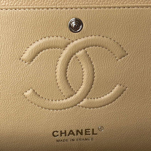 Chanel A01112 Flap Handbag Classic bag Grained shiny Calfskin Tan Silver - Default Title - View 8