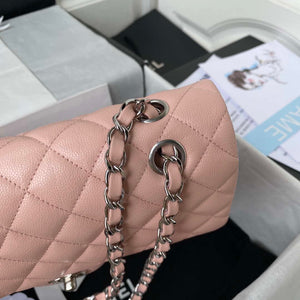 Chanel A01112 Flap Handbag Classic bag Grained shiny Calfskin Pink Silver - Default Title - View 4