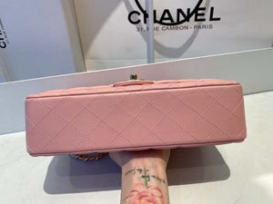 Chanel A01112 Flap Handbag Classic Bag Lambskin Pink Gold - Default Title - View 6