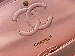 Chanel A01112 Flap Handbag Classic Bag Lambskin Pink Gold - Default Title - View 8