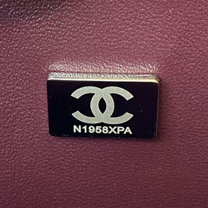 Chanel A01113 Flap Handbag Classic Bag Black Lambskin Silver - Default Title - View 9