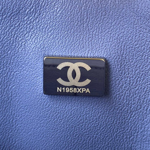 Chanel A01113 Flap Handbag Classic Bag Lambskin Purple Silver - Default Title - View 9