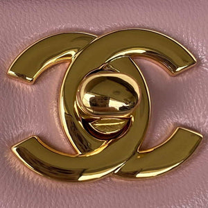 Chanel A01113 Flap Handbag Classic Bag Lambskin Light Pink Gold - Default Title - View 3