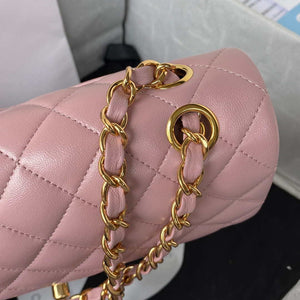 Chanel A01113 Flap Handbag Classic Bag Lambskin Light Pink Gold - Default Title - View 4