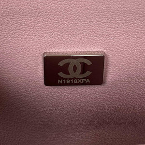 Chanel A01113 Flap Handbag Classic Bag Lambskin Light Pink Silver - Default Title - View 9