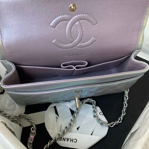 Chanel A01113 Flap Handbag Classic Bag Silver Lambskin silver - Default Title - View 7
