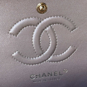 Chanel A01113 Flap Handbag Classic Bag Silver Lambskin silver - Default Title - View 8