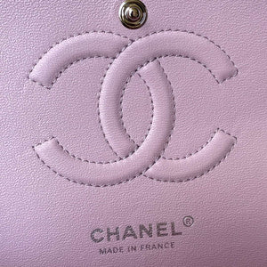 Chanel A01113 Flap Handbag Classic Bag Light Pink Lambskin Silver - Default Title - View 8