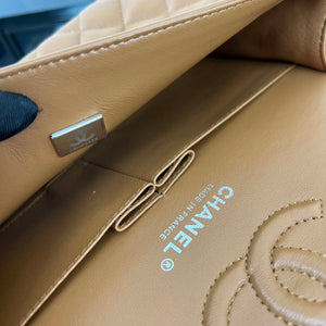 Chanel A01117 Flap Handbag Classic Bag Brown Lambskin - Gold - View 18