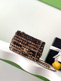 Chanel A09888 25C Evening sequin mini AS4561  limited edition gold and Black