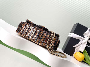Chanel A09888 25C Evening sequin mini AS4561  limited edition gold and Black - Default Title - View 4