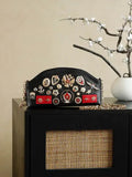 Chanel A1097 Felt hat-shaped badge pearl chain bag Black
