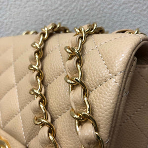 Chanel A35200 Mini Flap Bag 17cm Grained Calfskin Apricot Gold - Default Title - View 5